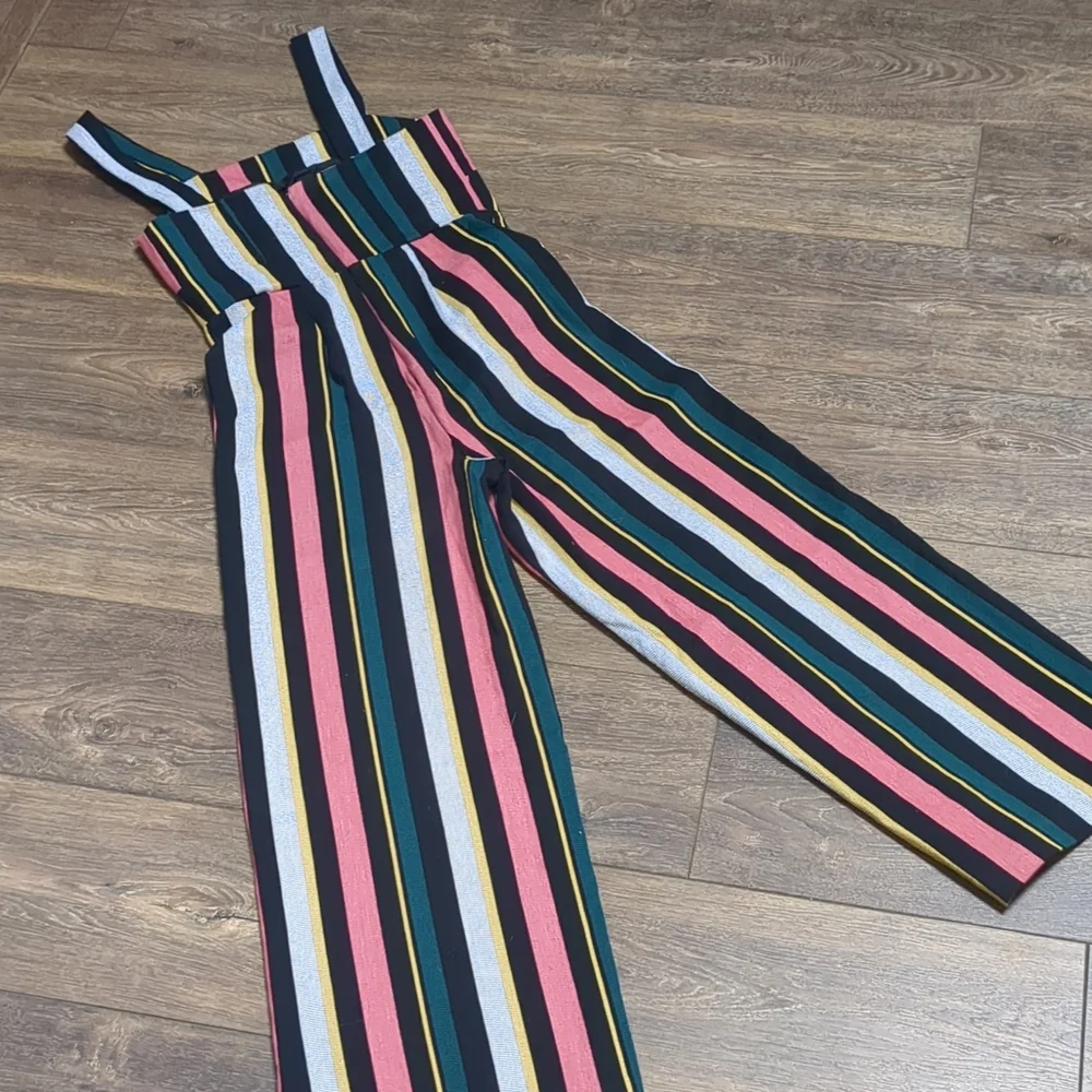 Super cute spaghetti strap striped romper jumpsuit Catherine Malandrino 2 EUC - Picture 5 of 5
